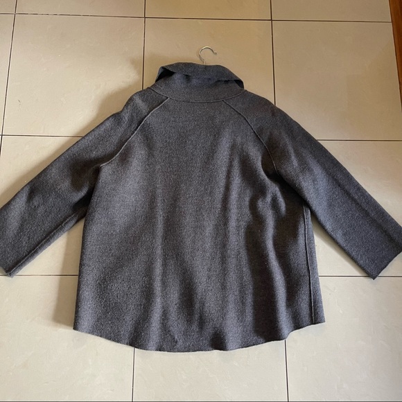 Eileen Fisher Funnel Collar Wool Jacket - Picture 9 of 9